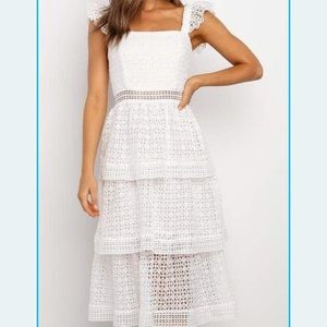 Petal and pup white dress